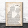 Frank Sinatra Summer Wind Man Lady Bride Groom Wedding Song Lyric Music Poster Print