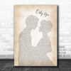 Yazoo Only You Man Lady Bride Groom Wedding Song Lyric Music Poster Print