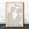 Justin Timberlake Mirrors Man Lady Bride Groom Wedding Song Lyric Music Poster Print