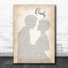 Adele Remedy Man Lady Bride Groom Wedding Song Lyric Music Poster Print