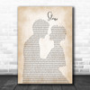 Alessia Cara Stone Man Lady Bride Groom Wedding Song Lyric Music Poster Print
