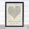 Lou Rowles You'll Never Find Another Love Like Mine Script Heart Lyric Music Poster Print