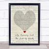 Bob Dylan Lily, Rosemary And The Jack Of Hearts Script Heart Song Lyric Music Poster Print