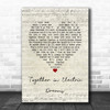 Philip Oakey & Giorgio Moroder Together in Electric Dreams Script Heart Lyric Music Poster Print