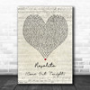 Bruce Springsteen Rosalita (Come Out Tonight) Script Heart Song Lyric Music Poster Print