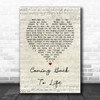 Pink Floyd Coming Back To Life Script Heart Song Lyric Music Poster Print