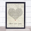 Alison Limerick Where Love Lives Script Heart Song Lyric Music Poster Print