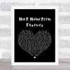 The Courteeners Not Nineteen Forever Black Heart Song Lyric Music Wall Art Print