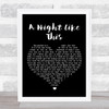 The Cure A Night Like This Black Heart Song Lyric Music Wall Art Print