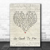 Chris Malinchak So Good To Me Script Heart Song Lyric Music Poster Print