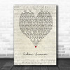Stereophonics Indian Summer Script Heart Song Lyric Quote Music Poster Print