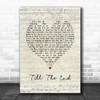 Jessie Ware Till The End Script Heart Song Lyric Music Poster Print