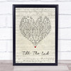 Jessie Ware Till The End Script Heart Song Lyric Music Poster Print