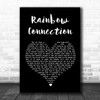 The Muppets Rainbow Connection Black Heart Song Lyric Music Wall Art Print