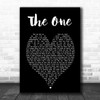 The One Kodaline Black Heart Song Lyric Music Wall Art Print