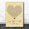 Jimmy Radcliffe Long After Tonight Is All Over Vintage Heart Song Lyric Music Poster Print