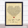 Jimmy Radcliffe Long After Tonight Is All Over Vintage Heart Song Lyric Music Poster Print