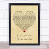 Brooks & Dunn If You See Him, If You See Her Vintage Heart Song Lyric Music Poster Print