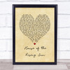 The Animals House of the Rising Sun Vintage Heart Song Lyric Music Poster Print