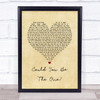 Stereophonics Could You Be The One Vintage Heart Song Lyric Music Poster Print