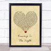FM84 Running In The Night Vintage Heart Song Lyric Music Poster Print