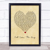 Alicia Keys Not Even The King Vintage Heart Song Lyric Music Poster Print