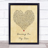 Calum Scott Dancing On My Own Vintage Heart Song Lyric Music Poster Print