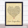 Gene Wilder Pure Imagination Vintage Heart Song Lyric Music Poster Print