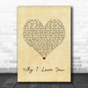 MAJOR Why I Love You Vintage Heart Song Lyric Music Poster Print