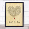 Laura Pergolizzi Lost On You Vintage Heart Song Lyric Music Poster Print