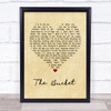 Kings Of Leon The Bucket Vintage Heart Song Lyric Music Poster Print