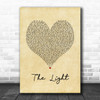 Common The Light Vintage Heart Song Lyric Music Poster Print