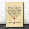 Luther Vandross Evergreen Vintage Heart Song Lyric Music Poster Print