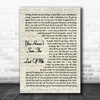 Cher You Haven't Seen The Last Of Me Vintage Script Song Lyric Music Poster Print