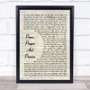 John Denver Poems, Prayers And Promises Vintage Script Song Lyric Music Poster Print