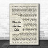 Def Leppard When Love And Hate Collide Vintage Script Song Lyric Music Poster Print