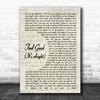 Blonde Feel Good (It's Alright) Vintage Script Song Lyric Music Poster Print