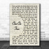 Gert Frobe & Anna Quayle Chu-Chi Face Vintage Script Song Lyric Music Poster Print