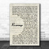 Biffy Clyro Re-arrange Vintage Script Song Lyric Music Poster Print