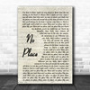 Backstreet Boys No Place Vintage Script Song Lyric Music Poster Print