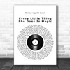 Sleeping At Last Every Little Thing She Does Is Magic Vinyl Record Lyric Music Poster Print