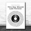 Ocean Colour Scene This Day Should Last Forever Vinyl Record Song Lyric Music Poster Print