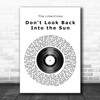 The Libertines Don't Look Back Into the Sun Vinyl Record Song Lyric Music Poster Print