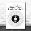 MEMPHIS Steal Your Rock 'n' Roll Vinyl Record Song Lyric Music Poster Print