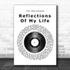 The Marmalade Reflections Of My Life Vinyl Record Song Lyric Music Poster Print