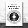 Buddy Holly Raining in My Heart Vinyl Record Song Lyric Music Poster Print Buddy Holly Raining in My Heart Vinyl Record Song Lyric Music Poster Print