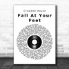 Crowded House Fall At Your Feet Vinyl Record Song Lyric Music Poster Print