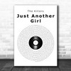 The Killers Just Another Girl Vinyl Record Song Lyric Music Poster Print