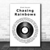Shed Seven Chasing Rainbows Vinyl Record Song Lyric Music Poster Print