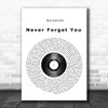 Noisettes Never Forget You Vinyl Record Song Lyric Music Poster Print